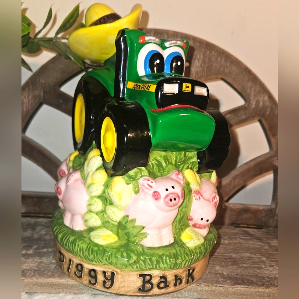 John Deere Official License Piggy Bank 1999.